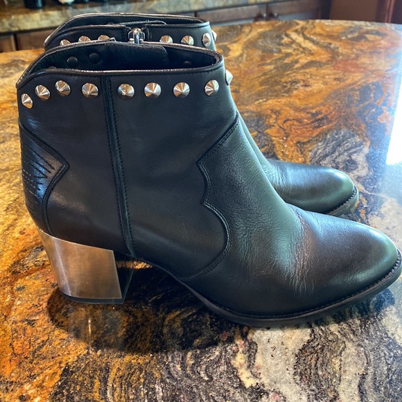 ZADIG & VOLTAIRE Molly studded boots/ booties - Picture 6 of 9